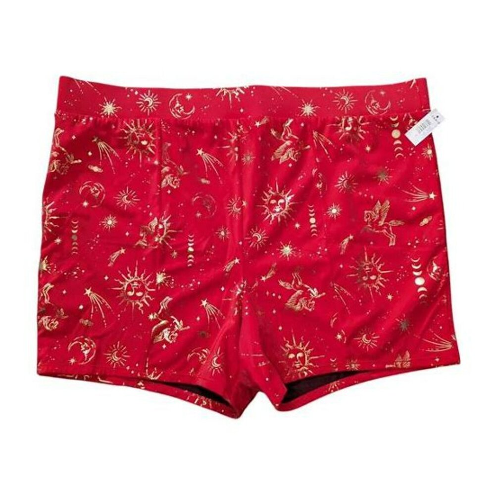 Torrid 3 Retro Red Shorts Swimsuit NWT